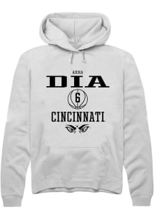 Aïcha Dia Rally Mens White Cincinnati Bearcats NIL Sport Icon Hooded Sweatshirt