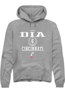 Aïcha Dia Rally Mens Graphite Cincinnati Bearcats NIL Sport Icon Hooded Sweatshirt