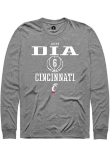 A√Øcha Dia Rally Mens Graphite Cincinnati Bearcats NIL Sport Icon Tee