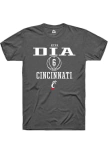 Aïcha Dia Dark Grey Cincinnati Bearcats NIL Sport Icon Short Sleeve T Shirt
