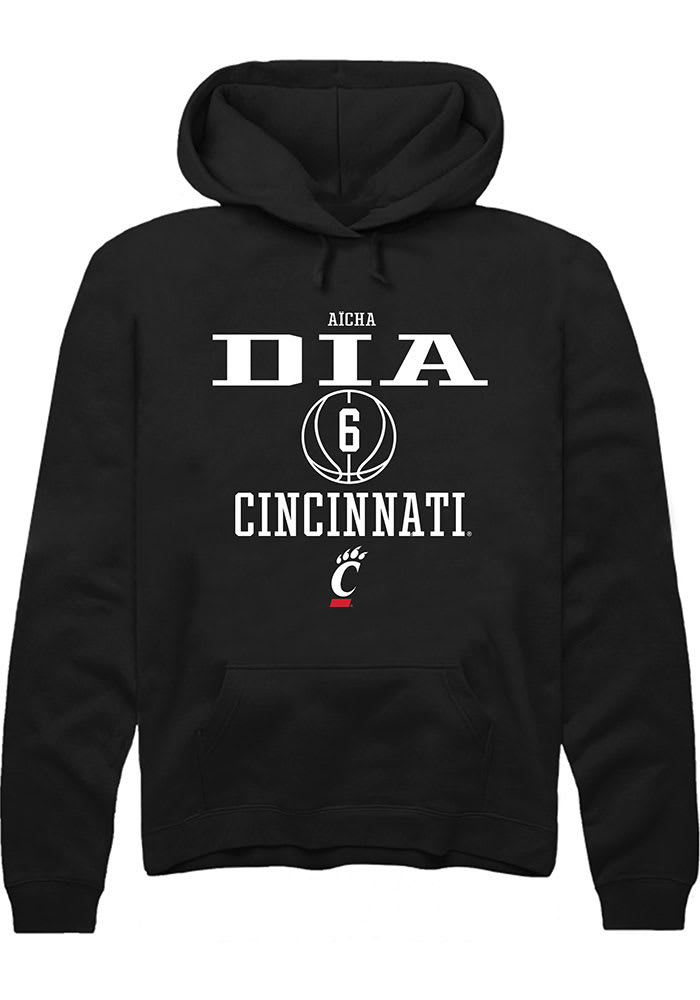 Aïcha Dia Rally Cincinnati Bearcats Mens Black NIL Sport Icon Long Sleeve Hoodie