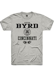 Ramiyah Byrd  Cincinnati Bearcats Ash Rally NIL Sport Icon Short Sleeve T Shirt