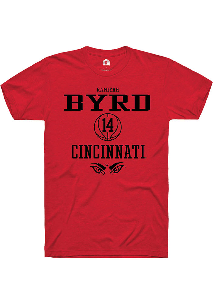 Ramiyah Byrd Cincinnati Bearcats Red Rally NIL Sport Icon Short Sleeve T Shirt