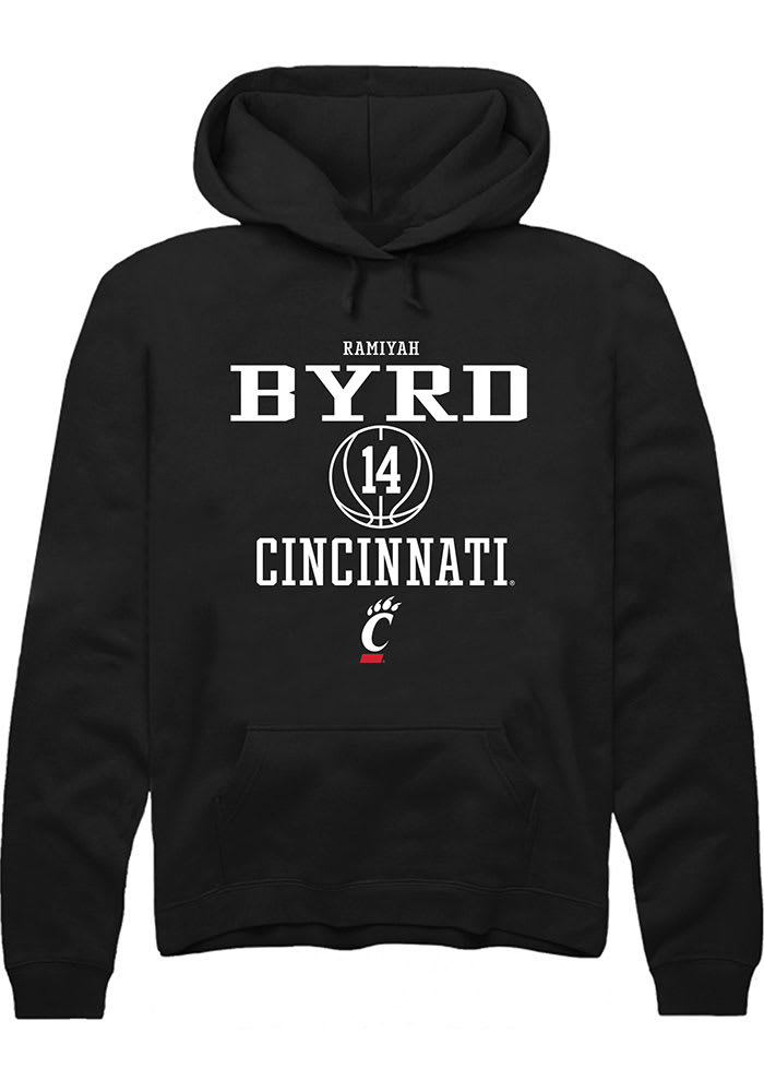 Ramiyah Byrd Rally Cincinnati Bearcats Mens Black NIL Sport Icon Long Sleeve Hoodie