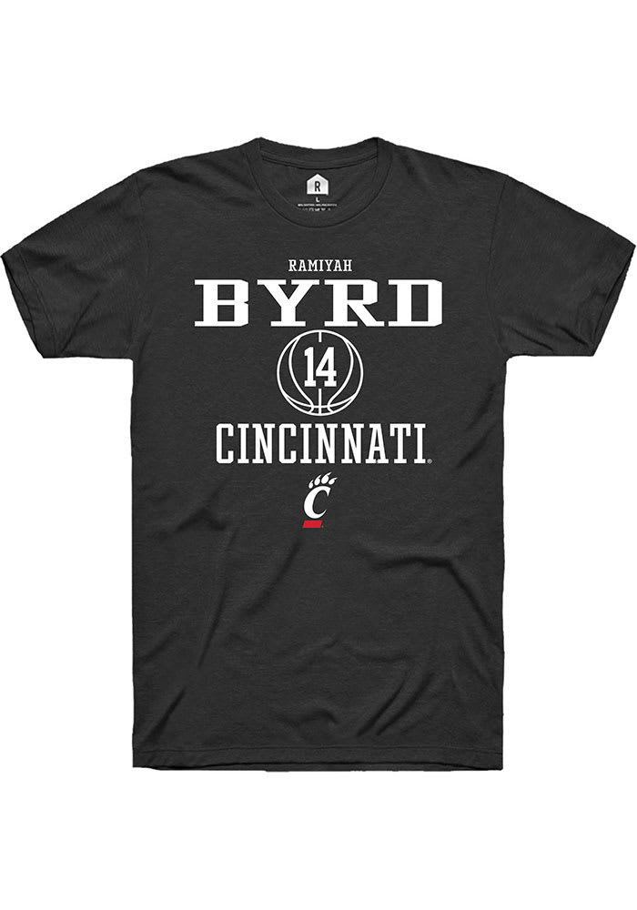 Ramiyah Byrd Cincinnati Bearcats Black Rally NIL Sport Icon Short Sleeve T Shirt