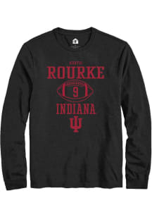 Kurtis Rourke Rally Mens Black Indiana Hoosiers NIL Sport Icon Tee