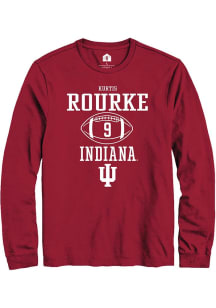 Kurtis Rourke Rally Mens Red Indiana Hoosiers NIL Sport Icon Tee