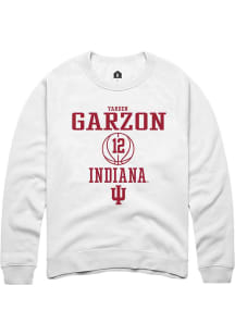 Yarden Garzon  Rally Indiana Hoosiers Mens White NIL Sport Icon Long Sleeve Crew Sweatshirt