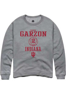 Yarden Garzon  Rally Indiana Hoosiers Mens Grey NIL Sport Icon Long Sleeve Crew Sweatshirt
