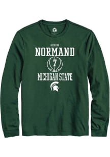Gehrig Normand  Michigan State Spartans Green Rally NIL Sport Icon Long Sleeve T Shirt