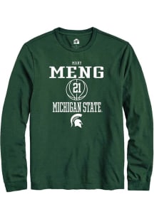 Mary Meng  Michigan State Spartans Green Rally NIL Sport Icon Long Sleeve T Shirt