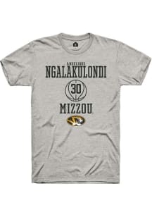 Angelique Ngalakulondi  Missouri Tigers Ash Rally NIL Sport Icon Short Sleeve T Shirt