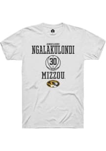 Angelique Ngalakulondi  Missouri Tigers White Rally NIL Sport Icon Short Sleeve T Shirt