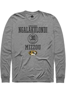 Angelique Ngalakulondi  Missouri Tigers Grey Rally NIL Sport Icon Long Sleeve T Shirt