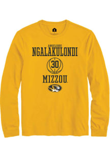 Angelique Ngalakulondi  Missouri Tigers Gold Rally NIL Sport Icon Long Sleeve T Shirt