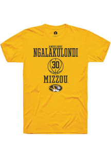 Angelique Ngalakulondi  Missouri Tigers Gold Rally NIL Sport Icon Short Sleeve T Shirt
