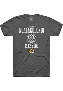 Angelique Ngalakulondi  Missouri Tigers Dark Grey Rally NIL Sport Icon Short Sleeve T Shirt