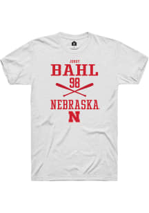 Jordy Bahl  Nebraska Cornhuskers White Rally NIL Sport Icon Short Sleeve T Shirt