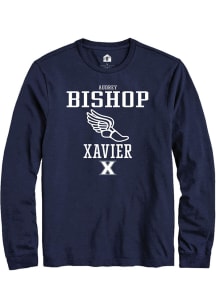 Audrey Bishop  Xavier Musketeers Navy Blue Rally NIL Sport Icon Long Sleeve T Shirt