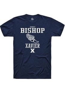 Audrey Bishop  Xavier Musketeers Navy Blue Rally NIL Sport Icon Short Sleeve T Shirt