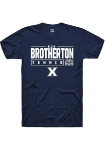 Ellie Brotherton  Xavier Musketeers Navy Blue Rally NIL Stacked Box Short Sleeve T Shirt