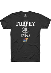Johnny Furphy  Kansas Jayhawks Black Rally NIL Sport Icon Short Sleeve T Shirt