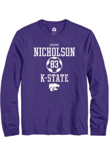 Crosby Nicholson  K-State Wildcats Purple Rally NIL Sport Icon Long Sleeve T Shirt