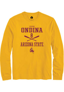Steven Ondina  Arizona State Sun Devils Gold Rally NIL Sport Icon Long Sleeve T Shirt