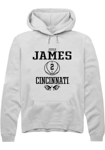 Jizzle James  Rally Cincinnati Bearcats Mens White NIL Sport Icon Long Sleeve Hoodie