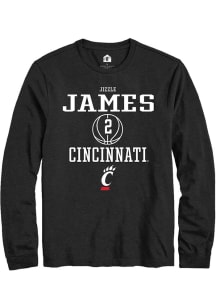 Jizzle James  Cincinnati Bearcats Black Rally NIL Sport Icon Long Sleeve T Shirt