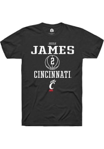 Jizzle James  Cincinnati Bearcats Black Rally NIL Sport Icon Short Sleeve T Shirt