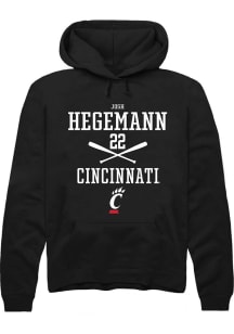 Josh Hegemann  Rally Cincinnati Bearcats Mens Black NIL Sport Icon Long Sleeve Hoodie