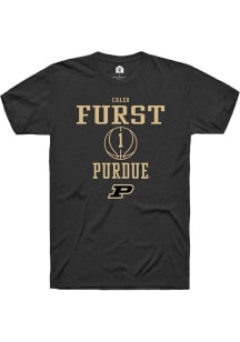 Caleb Furst Black Purdue Boilermakers NIL Sport Icon Short Sleeve T Shirt