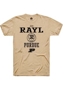 Jace Rayl  Purdue Boilermakers Gold Rally NIL Sport Icon Short Sleeve T Shirt