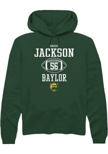 Brock Jackson  Rally Baylor Bears Mens Green NIL Sport Icon Long Sleeve Hoodie