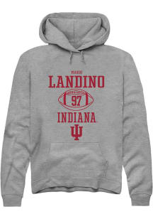 Mario Landino  Rally Indiana Hoosiers Mens Graphite NIL Sport Icon Long Sleeve Hoodie