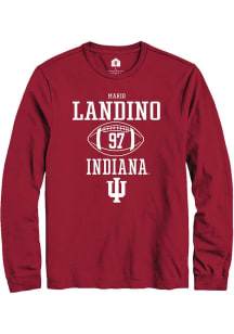 Mario Landino Rally Mens Red Indiana Hoosiers NIL Sport Icon Tee