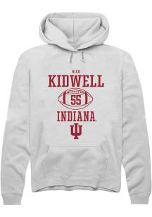 Nick Kidwell Rally Mens White Indiana Hoosiers NIL Sport Icon Hooded Sweatshirt