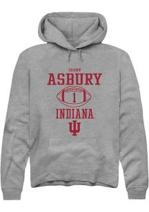 Shawn Asbury II Rally Mens Graphite Indiana Hoosiers NIL Sport Icon Hooded Sweatshirt