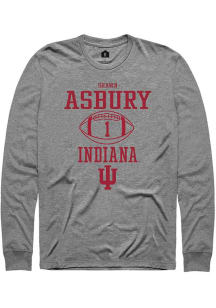 Shawn Asbury II Rally Mens Graphite Indiana Hoosiers NIL Sport Icon Tee