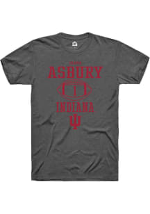 Shawn Asbury II Dark Grey Indiana Hoosiers NIL Sport Icon Short Sleeve T Shirt