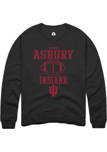 Shawn Asbury II Rally Mens Black Indiana Hoosiers NIL Sport Icon Crew Sweatshirt