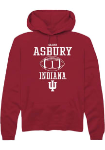 Shawn Asbury II Rally Mens Red Indiana Hoosiers NIL Sport Icon Hooded Sweatshirt