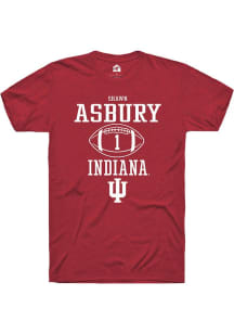 Shawn Asbury II Red Indiana Hoosiers NIL Sport Icon Short Sleeve T Shirt