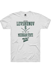 Artyom Levshunov  Michigan State Spartans White Rally NIL Sport Icon Short Sleeve T Shirt