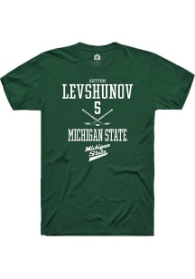 Artyom Levshunov  Michigan State Spartans Green Rally NIL Sport Icon Short Sleeve T Shirt