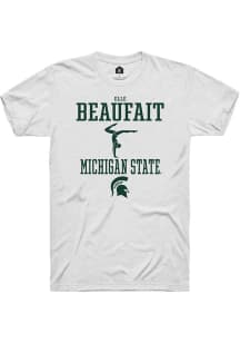 Elle Beaufait  Michigan State Spartans White Rally NIL Sport Icon Short Sleeve T Shirt