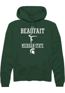 Elle Beaufait  Rally Michigan State Spartans Mens Green NIL Sport Icon Long Sleeve Hoodie