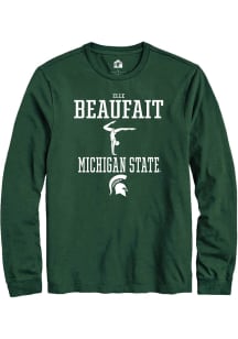 Elle Beaufait  Michigan State Spartans Green Rally NIL Sport Icon Long Sleeve T Shirt