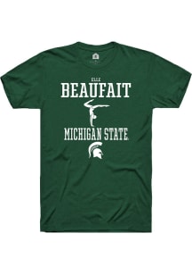 Elle Beaufait  Michigan State Spartans Green Rally NIL Sport Icon Short Sleeve T Shirt